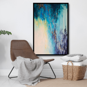 abstrakcja amber 90x60 cm