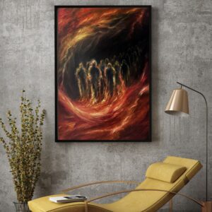 Ta sama energia 90x60 cm – oryginalny obraz olejny z dwiema postaciami