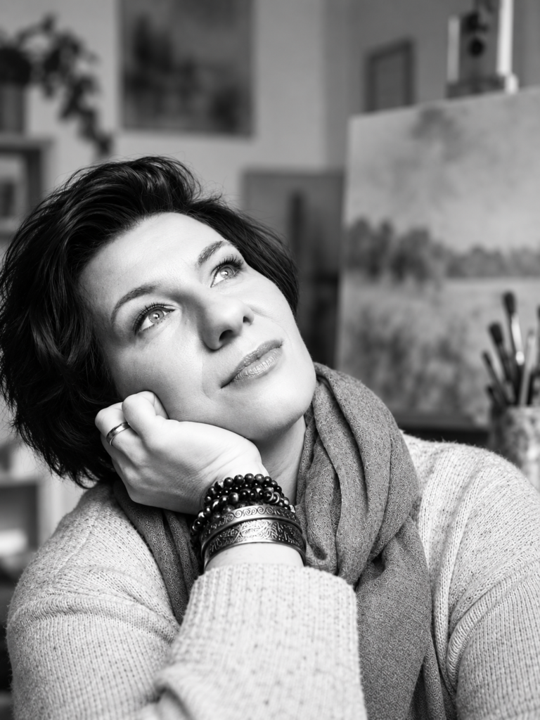 Agnieszka Betańska – portret w czerni i bieli